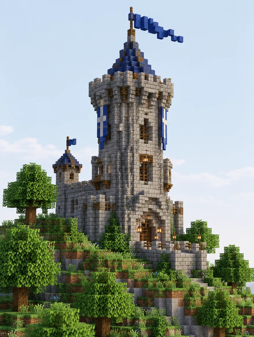 Minecraft castle build
